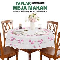 Gambar (D45-A & D45-C) NEWROOM88 Taplak Meja Cantik Bulat Motif Bunga Cocok Untuk Ruang Tamu Ukuran 180x180CM - Motif Biru-A, 180x180CM dari Newroom 88 undefined 1 Tokopedia