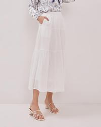 Gambar VALINO LADIES ROK PANJANG TIERED PUTIH WANITA - D-DBAN06-A5 - 8, Standar dari VALINO ID undefined 1 Tokopedia