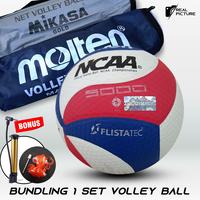 Gambar Paket Lengkap 1 Set Bola Volly Mikasa Voli Molten Lengkap NET Volleyball Original Bonus Pompa Jaring Bola - SUPERGOLD+ NET dari RAJAWALI SPORTS SOLUTIONS undefined 5 Tokopedia