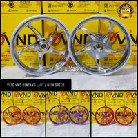 Gambar Velg VND New Speed Vario 125 150 / Mio / Beat / Scoopy / Genio 185 x 215 ring 14 velg racing bintang laut 2024 2023 2022 2021 2020 2019 2018 2017 2016 2015 2014 2013 2012 - Silver/Chrome, Beat/Scoopy/Vario 110 dari HORE MARKET_NEW undefined 1 Tokopedia