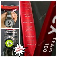Gambar Raket Tenis Tennis Dunlop CX Team 100 275g g2 Control Original Bonus Senar dan Cover dan Grip dan Peredam dari Sportsense undefined 3 Tokopedia
