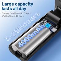 Gambar Apromee K80 Kipas Angin Portable Tahan Lama 24 jam High-Speed Turbo Kipas Angin Mini 4000mAh LED Digital Display 100 Gear Kipas Tangan - Hitam dari Apromee store undefined 5 Tokopedia