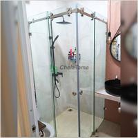 Gambar Shower Box Kamar Mandi Kaca Tempered 10mm Pintu Sliding Double - 200, 85x85 dari ChelaTama_NEW undefined 5 Tokopedia