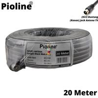 Gambar Pioline Paket Kabel Antena TV Digital Televisi Antenna Coaxial Cable RG6 5C 2V 75 Ohm Jadi 20 Meter Dengan Konektor Colokan Jack Cowok Male Plug Connector dari Staride Shop undefined 5 Tokopedia