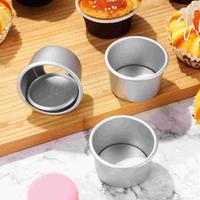 Gambar 4 Pcs Round Cake Mold Aluminum Alloy Removable Bottom Mini Cake Tins Baking Pan Set Small Cake Pans Kitchen Dining Bar - As Shown dari LwniiiiSa undefined 4 Tokopedia