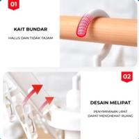 Gambar Jemuran Baju Bayi 32 Jepit Serbaguna Gantungan Plastik Praktis Hemat Tempat untuk Kaos Kaki Celana Dalam Bra Pakaian Bayi Sarung Tangan Anak dari Starblessed undefined 5 Tokopedia