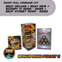 Gambar Paketan Kirian Cvt Beat Deluxe Beat New Beat Street Scoopy 2020 2021 2022 2023 2024 + Roller + Sentri + Ring Pulley - BEAT DELUXE, 7 GRAM dari YHS RACING undefined 4 Tokopedia