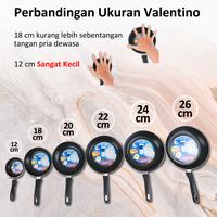 Gambar [RD] Maspion Maxim Valentino / Neostone 18cm 20cm 22cm 24cm 26cm 28cm - Frypan Anti Lengket Teflon Goreng Tumis Teflon Kulit Risol Lumpia Kitchenware Alat Dapur Masak - VALENTINO 12 CM dari Ratu dapur_NEW undefined 2 Tokopedia