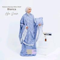 Gambar Mukena Katun Mikro Motif Dewasa Jumbo Resleting - malika hitam dari Erva Collection undefined 1 Tokopedia