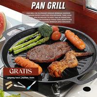 Gambar Pan Grill Anti lengket - Panggangan Bbq Anti lengket - Panggangan Barbeque -Wajan Pemanggang BBQ Grill Pan Anti Lengket Serbaguna 34 cm Portable Kitchenware - Pan Grill Anti lengket dari TYRONI-Shop undefined 3 Tokopedia