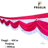 Gambar Bendera Panjang Merah Putih Polos Background Abutai Cerah Dan Mewah Terbatas - panggung poni, 10 gelombang dari papayutta undefined 2 Tokopedia