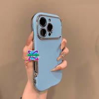 Gambar Leather Case Suede Silver Plating- Softcase/Casing Hp Compatible For Iphone 11 12 13 14 15 16 Pro Plus Promax Aesthetic Case Full Cover MN593 - MN593 YELLOW, IP 11 dari Grotecth Store undefined 3 Tokopedia