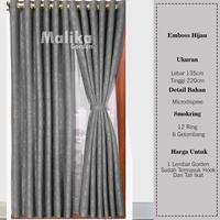 Gambar GORDEN JENDELA MINIMALIS RING GOLD UKURAN 115 x 200 SMOKRING PRODUKSI SENDIRI MURAH BERKUALITAS HARGA GROSIR Tirai Untuk Rumah - ABU TUA, 115cm x 120cm dari Malika Gorden_NEW undefined 3 Tokopedia
