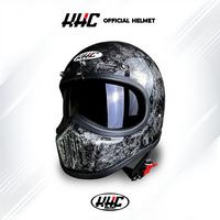 Gambar KHC HELM CAKIL MOTIF SNI FULL FACE INNER VISOR HELM cakil Motorcycle - KHC HITAM MOTIF HLM SAJA, XL dari KHC HELMET undefined 3 Tokopedia