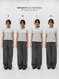 Gambar Kaos Basic Wanita | Everyday T-Shirt | HULM - Regular Fit White, M dari HULM undefined 3 Tokopedia