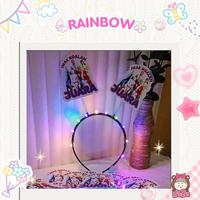 Gambar BANDO CUSTOM LED PER TUING TUING CUSTOM MUKA, TULISAN KADO WISUDA, KONSER, ULTAH ATAU KPOP. FESTIVAL, FREEBIES, PESTA, KPOP HADIAH - RAINBOW dari Rara ren.id undefined 3 Tokopedia