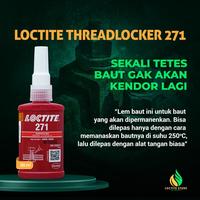 Gambar Lem Baut Tahan Panas Dan Getaran Loctite 271 Threadlocker 50Ml #Gratisongkir dari SUPERMART CO undefined 2 Tokopedia