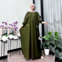 Gambar Anna Kaftan Kelelawar by Sekata Batik Gamis Kaftan Rayon Premium Motif Grosir Klamby Baju Muslim Wanita Busui - Hitam, All Size M-XXXL dari Sekata Batik undefined 4 Tokopedia