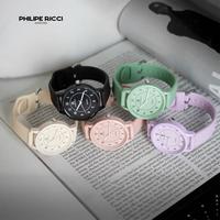 Gambar PhiLipe Ricci Jam Tangan Wanita Analog Quartz Strap Tali Karet Ukuran Kecil Simpel Diameter Bulat Korean Style 6246 Woman Watches Free Box - Lilac dari PhiLipe Ricci_NEW undefined 4 Tokopedia