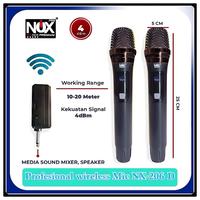 Gambar ￼Mic wireles 206 2mic wireles Bluetooth with receiver kualitas terbaik anti noisy jangkauan luas Mik Microphone Batrei - 206 2mic gold dari SPEAKER 123 undefined 5 Tokopedia