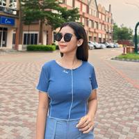 Gambar Shaima Gold-Promo BETINA Baju Crop ( 4 Pcs 100 Rb ) T-Shirt Tee- U Neck Kaos Wanita Top Atasan - Ovaltine-Mint-Hitam-Magenta, M ( BB 35-50 Kg ) dari Shaima Gold_NEW undefined 5 Tokopedia