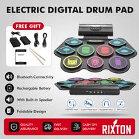 Gambar Rixton Drum Elektrik 9 Pad dengan Speaker Ganda Koneksi Bluetooth Set Drum Digital Portabel dengan Fungsi Rekam - DD003/Tujuh Warna dari Rixton Music ID undefined 1 Tokopedia