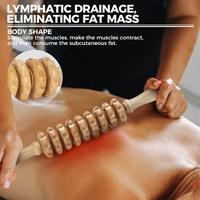 Gambar Wood Curved Massage Roller Stick Anti Cellulite Lymphatic Drainage Massager Body Gua Sha Maderotherapy Muscle Massage Relaxation dari Rizkahopp undefined 4 Tokopedia