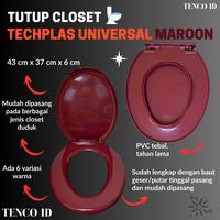 Gambar TUTUP CLOSET TECHPLAS ( TOILET SEAT AND COVER ) / TUTUP KLOSET DUDUK MODEL TOTO INA AMERICAN STANDARD TEBAL - PUTIH dari TENCO ID undefined 4 Tokopedia