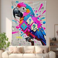 Gambar Vibrant Parrot Abstract Pop Art Splash Design Blanket For Modern Home Decor And Artistic Lifestyle Statement dari thriftingcimahi undefined 4 Tokopedia