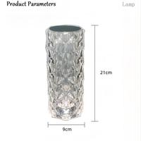 Gambar LED Crystal Table Lamp LED Light Rose Light Projector 3/16 Colors Touch Night Light Atmosphere Light Home Room Bedroom Decor dari TK DELIMAANYAAR TERRBARRU undefined 5 Tokopedia