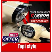 Gambar TOPI STYLO CARBON ZT - Cap Honda Stylo 160 - Petlamp Garnish Cover Lampu Depan Motor EX KIPS RACING Motorcycle - COVER LAMPU TOPI STYLO CARBON ZT dari CARBON PERFORMANCE undefined 1 Tokopedia