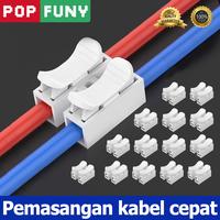 Gambar 【POP FUNY】Terminal Sambungan Cepat-Operasi Tekan/Tanpa Alat-Sambungan Kabel/Lampu Downlight/Instalasi Listrik Rumah - 30pcs dari POP FUNY undefined 1 Tokopedia