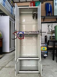 Gambar LEMARI PLASTIK TERBARU 2 PINTU / LEMARI BAJU DENGAN HANGER GANTUNGAN + RAK RAK / LEMARI PAKAIAN ANAK KOS NAPOLLY dari Sinar Garuda Bersama undefined 5 Tokopedia