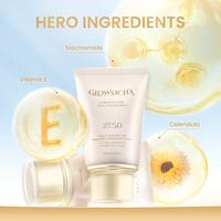 Gambar Glowsicha Luminous Glow Tone Up Sunscreen SPF 50 PA+++ Sunscreen Ringan Dengan Niacinamide Tidak lengket dikulit SS Sunblock Mencerahkan Melindungi UV menjaga kelembapan kulit Hydrating Sunscreen Membantu Mencerahkan Wajah glowing brightening - [51%OFF]Sunscreen dari Glowsicha Indonesia undefined 3 Tokopedia