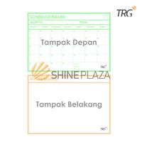Gambar TRG Schedule Board Basic Pastel Color SCB-88 - Papan Jadwal Whiteboard Flexible Monthly Planner White Board TRG - Black dari Shine Plaza undefined 4 Tokopedia