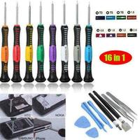 Gambar Obeng Set 16 in 1 Alat Reparasi Service HP Smartphone Handphone Lengkap Pembuka LCD Touchscreen Iphone Xiaomi Huawei dari mardinatirv14 undefined 2 Tokopedia