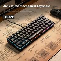 Furycube A61K | A61-K Wired RGB Rainbow Backlight Mechanical Gaming Keyboard - foto 3