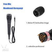 Gambar Speaker Bluetooth Karaoke Portable Mini Stereo Free Mic FM Radio USB Memory Card dari Miao Acc. undefined 3 Tokopedia