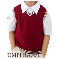 Gambar Rompi Rajut Wanita/PRIA Model Polos V Neck Knit Vest Rompi Seragam Sekolah - COKLAT SUSU, L DEWASA dari DIVA GALERY undefined 3 Tokopedia