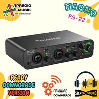 Gambar MAONO AU PS22 PS 22 PS-22 Audio interface Soundcard streaming 2 input - Black, standart pabrik dari APREGIO MUSIK_NEW undefined 1 Tokopedia