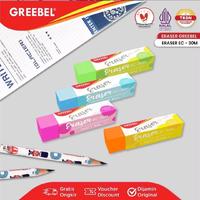 Gambar Greebel Penghapus Warna Warni Panjang EC-30M (satuan) / Eraser Long Colours Greebel / Stip Warna Warni Panjang dari Rahmah Stationery_NEW undefined 1 Tokopedia