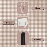 Gambar Pakaian Remaja Korean Style OOTD Hiling (Sabrina Knit Top Hijab Bella Square Kulot Scuba) | DSD111 - Baju, Cantik Setelan Wanita - Celana Scuba Hitam dari Daily Sunny Dress undefined 3 Tokopedia