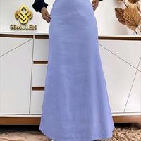 Gambar MASLA SKIRT DENIM||MERMAID SKIRT||ROK DUYUNG||MAXI ROK - khaki, M dari SEMULEN undefined 2 Tokopedia