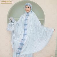 Gambar Syahdika - Mukena Dewasa Silk Premium 2in1 Chereena Series - Black dari Syahdika.fashion undefined 5 Tokopedia