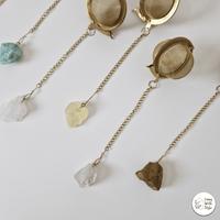 Gambar Living With Style - Natural Stone Tea Strainer Premium Gold / Saringan Teh Emas Model Batu Asli Cantik / Filter Minuman Teh Kopi - Tipe  Stone A dari Living With Style undefined 4 Tokopedia