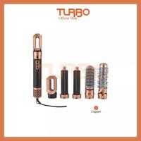 Gambar Turbo Clover Multi Hair Styler Set 5 in 1 EHD6101 Straightening & Curling Hair - copper gold dari Toko Multi Elektronik undefined 3 Tokopedia