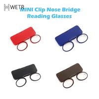 Gambar Stick On Phone MINI Clip Nose Bridge Reading Glasses 1.0 To 3.5 Portable Presbyopic Glasses With Case - Blue, +300 dari Shibano undefined 2 Tokopedia
