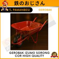 Gambar IZM Gerobak Sorong / Gerobak Cor / Gerobak Dorong Pasir Troly Pasir IZM Troli Ban Hidup Ban Mati Material Hardened Iron Steel Berat Tidak Rata Ringan Dipompa Kuat Tebal Bisa Angkat Beban 100-300 kg - Ban Hidup dari Pamanbesi undefined 1 Tokopedia