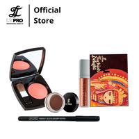 Gambar LT PRO Bundling MUA (Lengkap) - Turkish Delight Eye Shadow + Dual Lasting Dark Brown + Long Lasting Matte Lipcream + Perfecting Blush + Perfect HD eye Definer (SHADES EYELINER DITULIS DI KOLOM PEMESANAN) - Ebony, 01, 01 Blush dari LT Pro Official undefined 1 Tokopedia