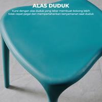 Gambar KY-6 Kursi Makan Plastik Minimalis Kursi Sandaran Teras Kursi Santai Kokoh-Laris Unikshop - KY-6-BLUE dari Dgreat Olshop undefined 3 Tokopedia